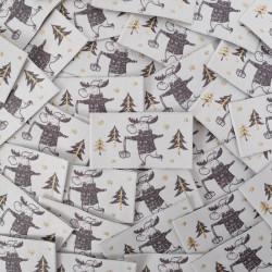 Etiquette à Coudre Rennes de Noël - Maison Klem