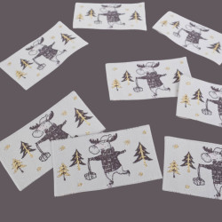 Etiquette à Coudre Rennes de Noël - Maison Klem