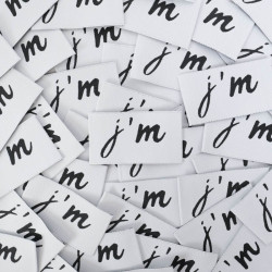 Etiquette à Coudre J'M - Maison Klem