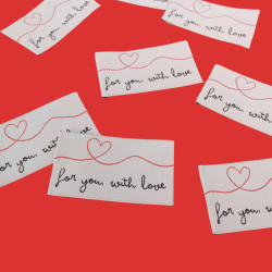 Etiquette à Coudre For You With Love - Maison Klem