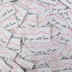 Etiquette à Coudre For You With Love - Maison Klem