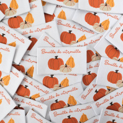 Etiquette à Coudre Bouille de Citrouille - Maison Klem