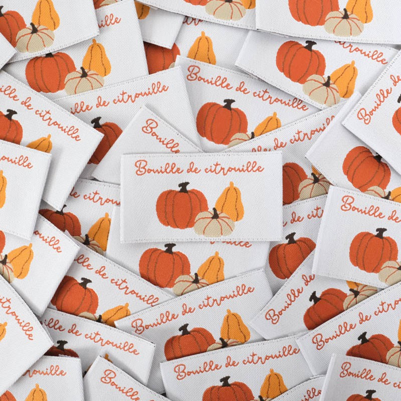 Etiquette à Coudre Bouille de Citrouille - Maison Klem