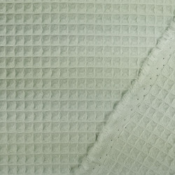 Green Waffle Fabric - Maison Klem