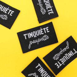 Etiquette à coudre T'inquiète Paupiette - Maison Klem