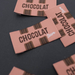Etiquette couture Chocolat Team - Maison Klem
