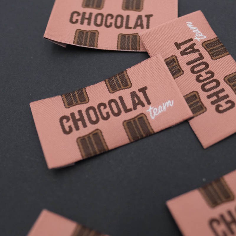 Etiquette couture Chocolat Team - Maison Klem