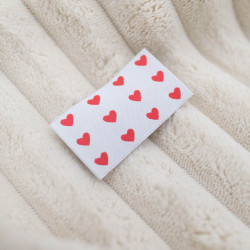 Etiquette couture Cœurs - Maison Klem