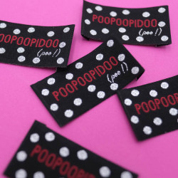 Etiquette à coudre Poopoopidoo - Maison Klem