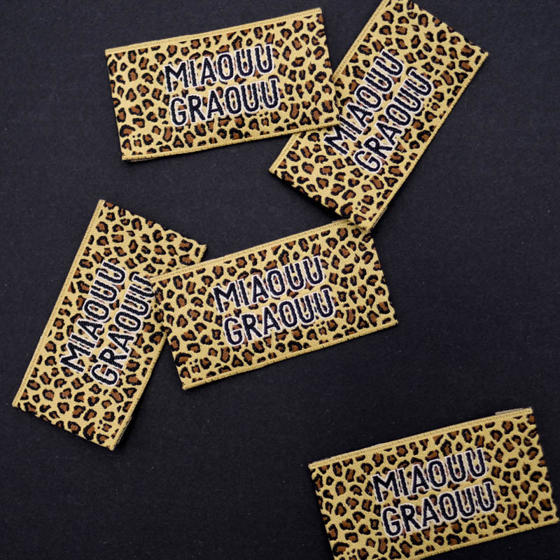 Etiquette à coudre Miaouu Graouu - Maison Klem