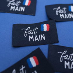 Etiquette Tissu Fait Main - Maison Klem