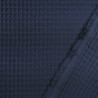 Midnight Blue Waffle Fabric - Maison Klem