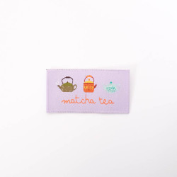 Etiquette tissée Matcha Tea - Maison Klem