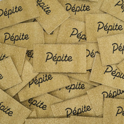 Etiquette Tissée Pépite Doré - Maison Klem