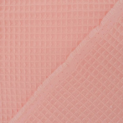Peach Waffle Fabric - Maison Klem