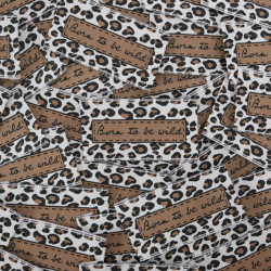 Etiquette Tissée Born To Be Wild - Maison Klem