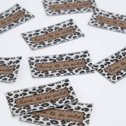 Etiquette Tissée Born To Be Wild - Maison Klem