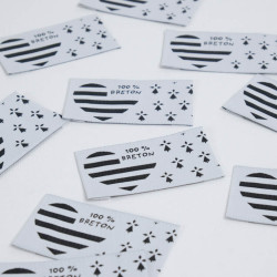 Etiquette Tissée 100% Breton - Maison Klem