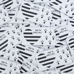 Etiquette Tissée 100% Breton - Maison Klem
