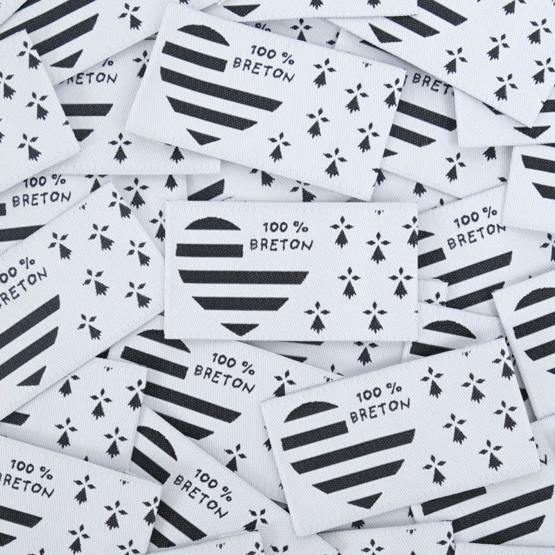Etiquette Tissée 100% Breton - Maison Klem