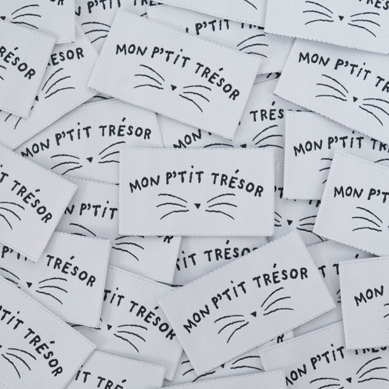 Etiquette à coudre Mon P'tit Trésor - Maison Klem