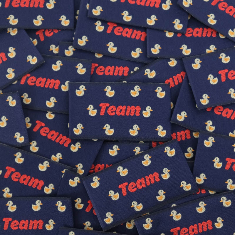 Etiquette à coudre Team Canard - Maison Klem