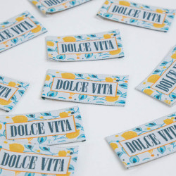 Etiquette Tissée Dolce Vita - Maison Klem