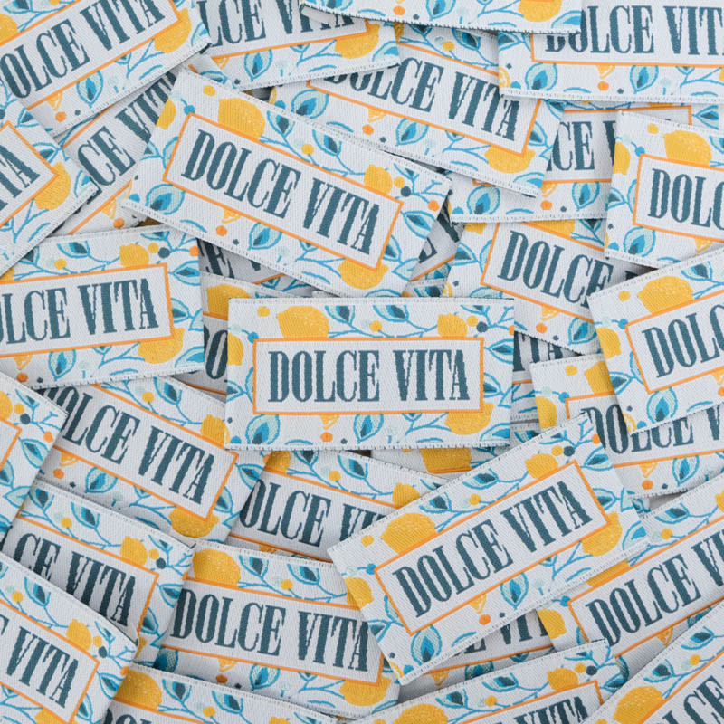 Etiquette Tissée Dolce Vita - Maison Klem