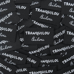 Etiquette à coudre Tranquilou Bilou - Maison Klem