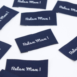 Etiquette Tissée Relax Max - Maison Klem