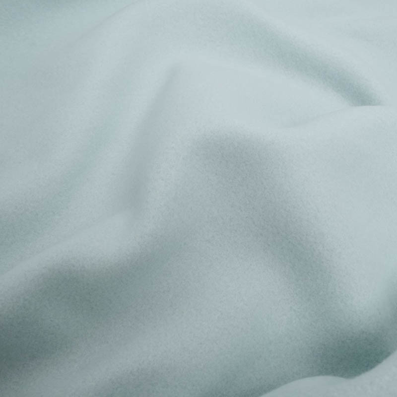 Polaire De Coton Unie Vert D'Eau - Maison Klem