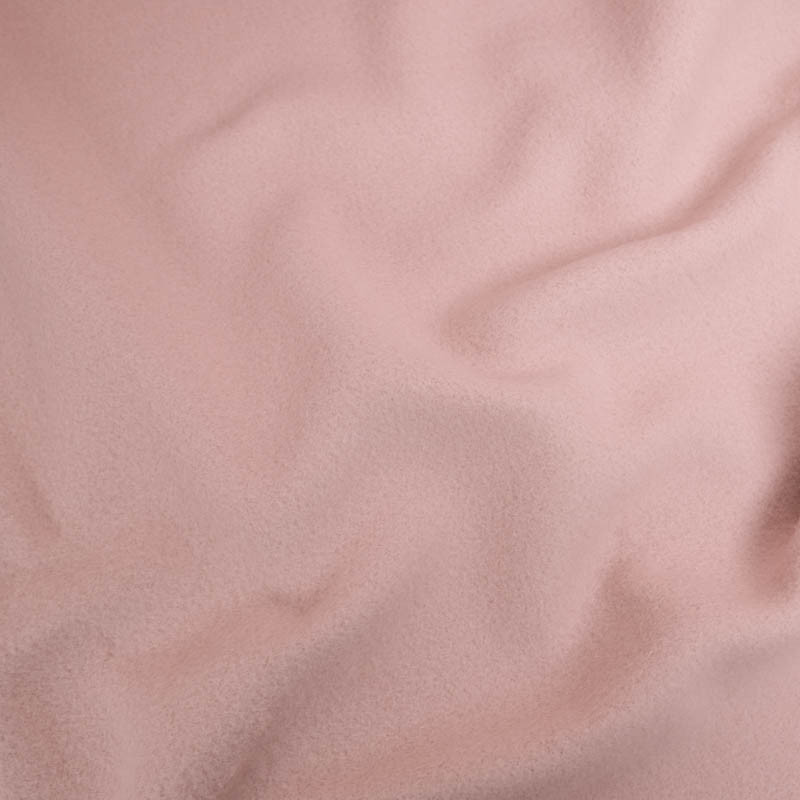 Polaire De Coton Unie Vieux Rose - Maison Klem