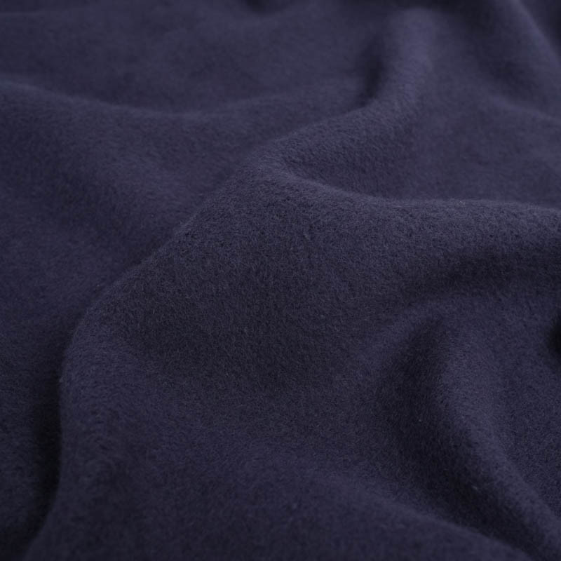 Polaire De Coton Unie Bleu Marine - Maison Klem