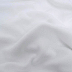 Polaire De Coton Unie Blanche - Maison Klem