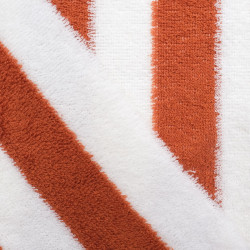 Eponge Rayée Bicolore Terracotta Et Blanc - Maison Klem