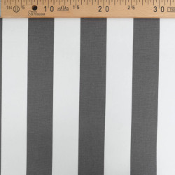 Outdoor Traité Teflon Rayures Gris Foncé - Maison Klem