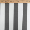 Outdoor Traité Teflon Rayures Gris Foncé - Maison Klem