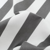Outdoor Traité Teflon Rayures Gris Foncé - Maison Klem