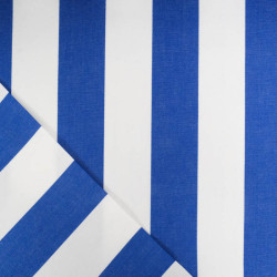 Outdoor Traité Teflon Rayures Bleu Roi - Maison Klem