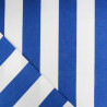 Outdoor Traité Teflon Rayures Bleu Roi - Maison Klem