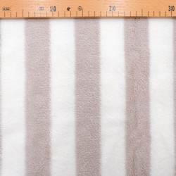 Two-Tone Striped Linen and White Terry FabricEponge Rayée Bicolore Lin Et Blanc -  Maison Klem