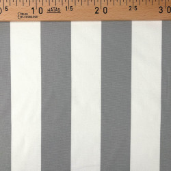 Outdoor Traité Teflon Rayures Gris Anti Tâches - Maison Klem