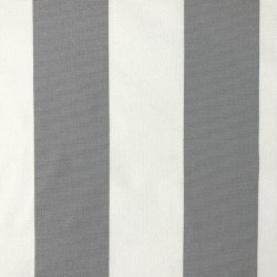Outdoor Traité Teflon Rayures Gris Anti Tâches - Maison Klem