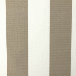 Outdoor Traité Teflon Rayures Taupe Anti Tâches - Maison Klem