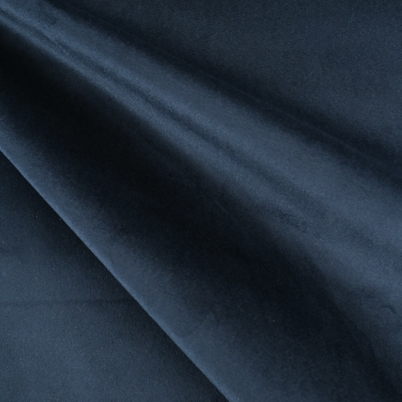 Velours Lisse Epais Bleu Foncé - Maison Klem