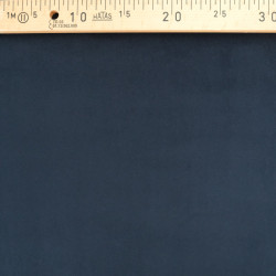 Velours Lisse Epais Bleu Foncé Elise - Maison Klem