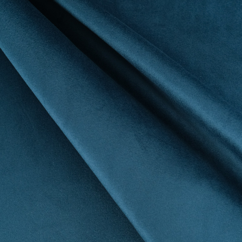 Velours Lisse Epais Bleu - Maison Klem