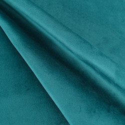 Velours Lisse Epais Pétrole - Maison Klem