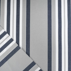 Outdoor Rayures Bleues Et Grises Cancale - Maison Klem