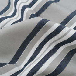 Outdoor Rayures Bleues Et Grises Cancale - Maison Klem